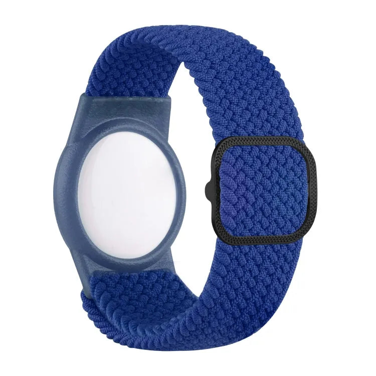 Nylon polsband met TPU-hoesje voor Apple AirTag (blauw)