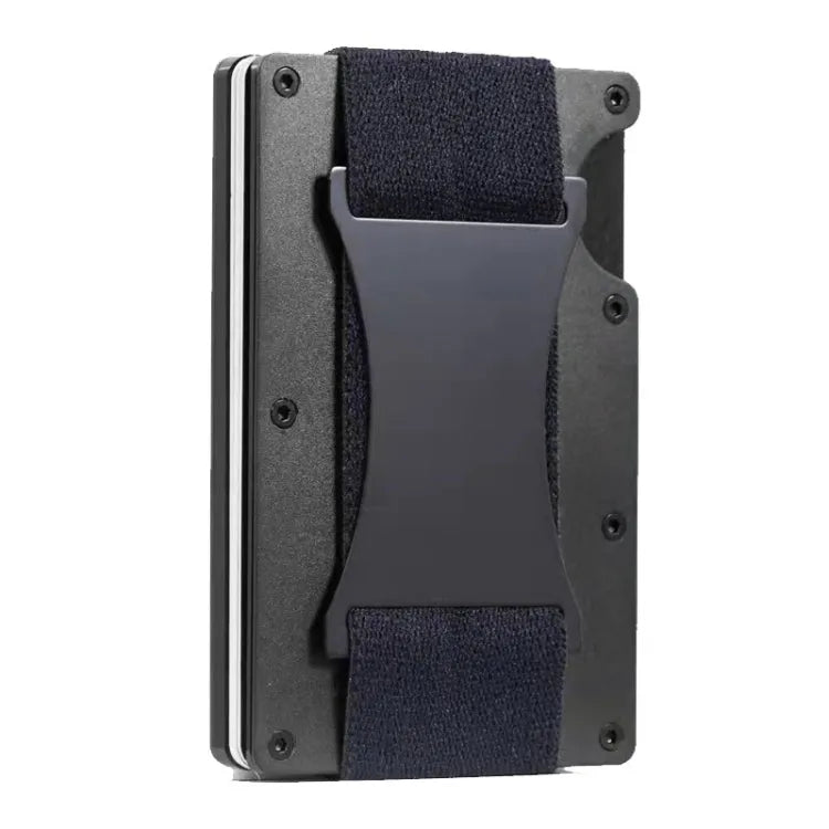 ZDL-05 metalen kaarthouder met AirTag-vak voor Apple AirTag (zwart)