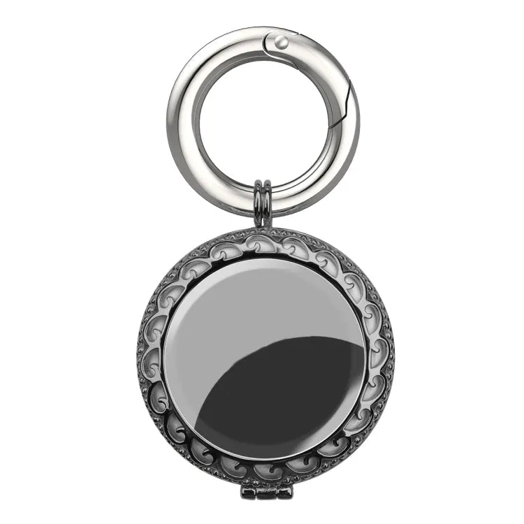 Housse de protection antichoc en cuivre avec porte-clés pour Airtag (Noir)