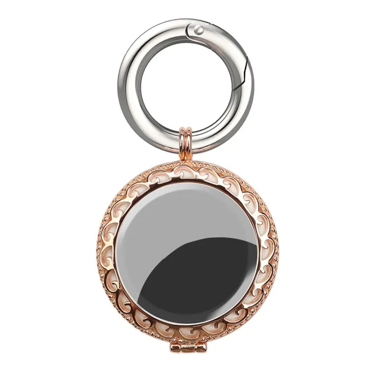 Verguld sleutelhanger-beschermhoesje voor Apple AirTag (rosé goud)