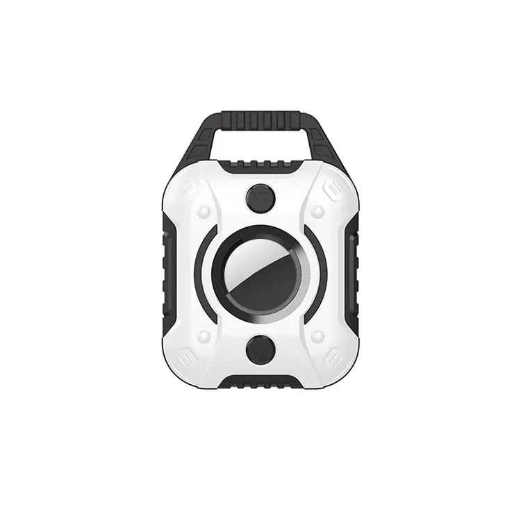 King Kong TPU + PC beschermhoesje voor Apple AirTag (zwart + wit)