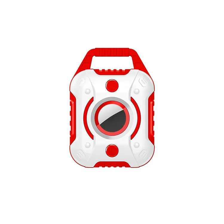 King Kong TPU + PC beschermhoesje voor Apple AirTag (rood + wit)