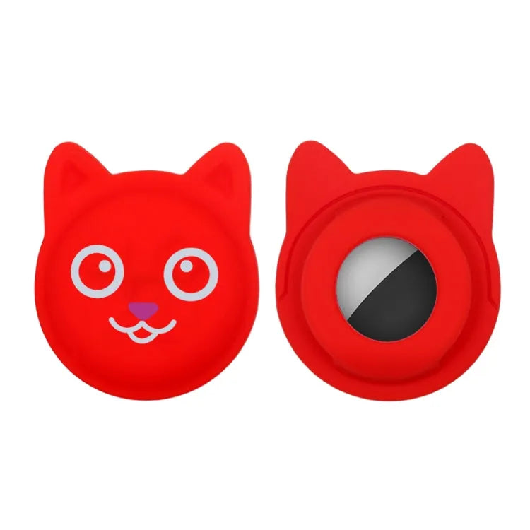 Siliconen halsbandhoesje voor Apple AirTag (rood)
