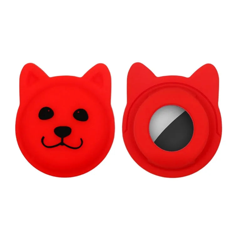 Siliconen halsbandhoesje voor Apple AirTag (rood)