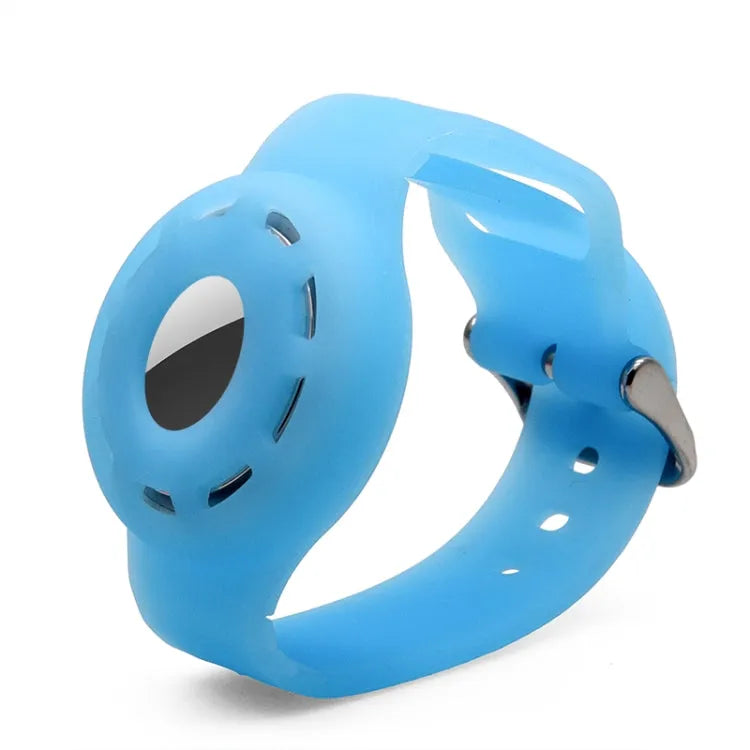 Siliconen sportbandje voor Apple AirTag (fluorescerend blauw)