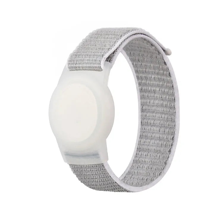 Nylon armband met TPU-beschermhoes voor Apple AirTag (zee schaal kleur)