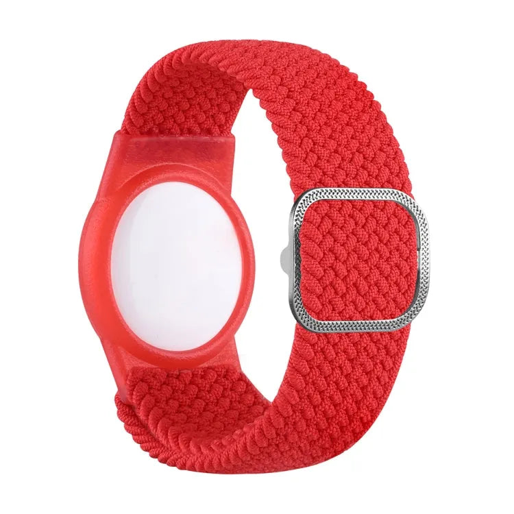 Polsband met AirTag-beschermhoes verstelbaar voor Apple AirTag (rood)