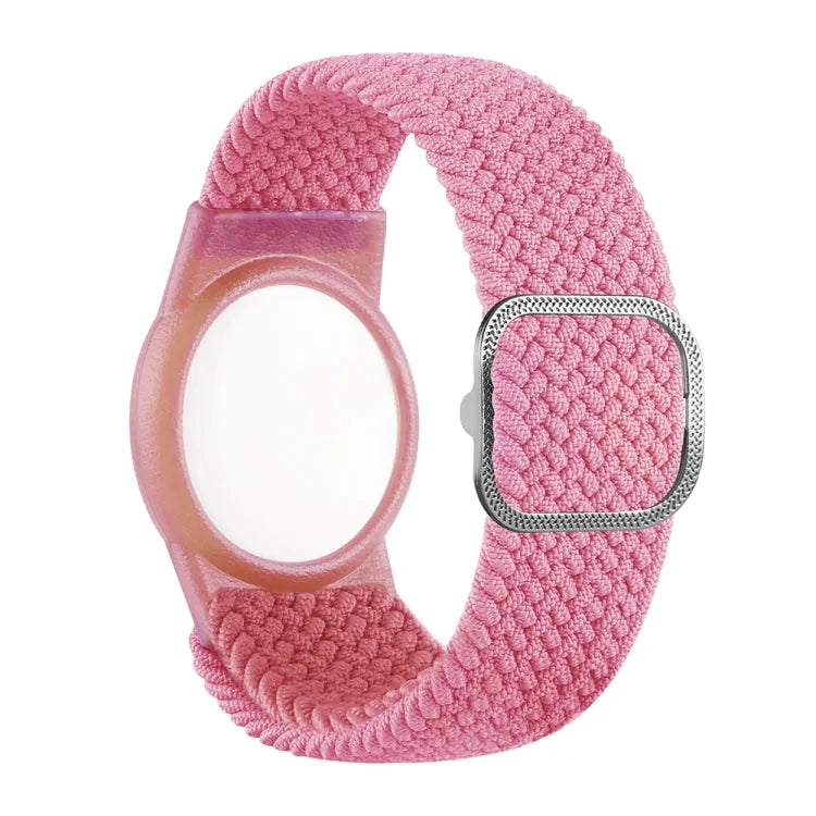 Polsband met AirTag-beschermhoes verstelbaar voor Apple AirTag (roze)