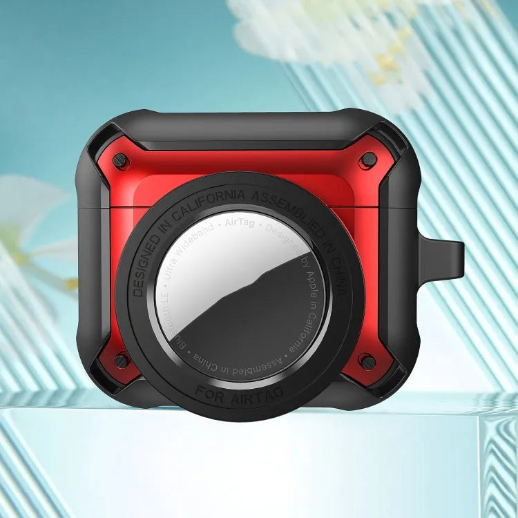 Beschermhoes met AirTag-vak voor Apple AirPods 3 (rood)
