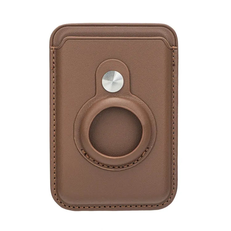 AirTag-pasjeshouder met magnetische sluiting voor Apple AirTag (bruin)