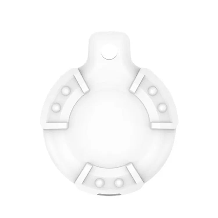 Für AirTag Verlustschutz TPU Schutzhülle Simple Tracker Schlüsselanhänger stoßfeste Hülle (weiß)