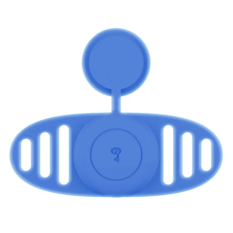 Binaural waterdichte beschermhoes voor Apple AirTag huisdierhalsband (lichtblauw)