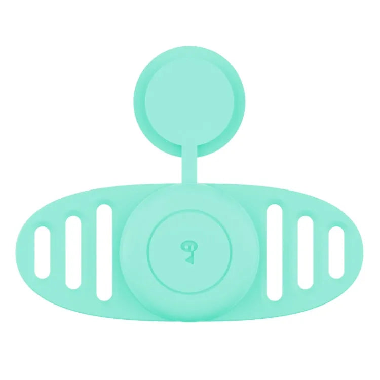 Binaural waterdichte beschermhoes voor Apple AirTag huisdierhalsband (mintgroen)
