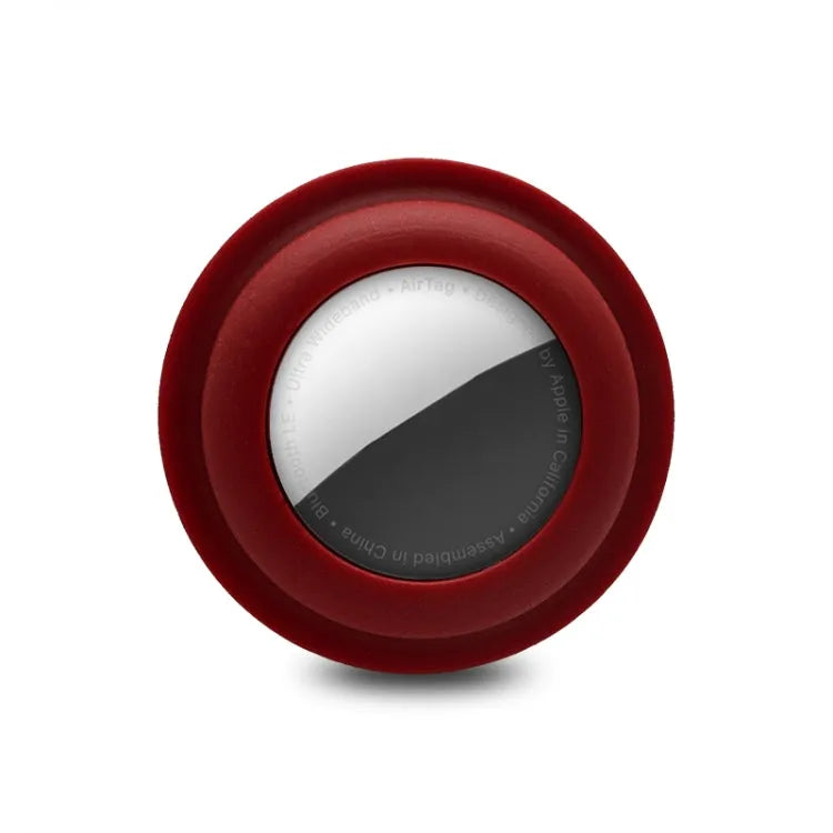 Siliconen beschermhoes voor Apple AirTag (wijnrood)