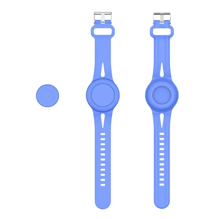 Siliconen polsbandhoes voor Apple AirTag (lichtblauw)