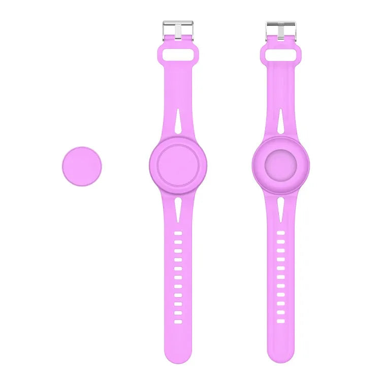 Siliconen polsbandhoes voor Apple AirTag (paars)