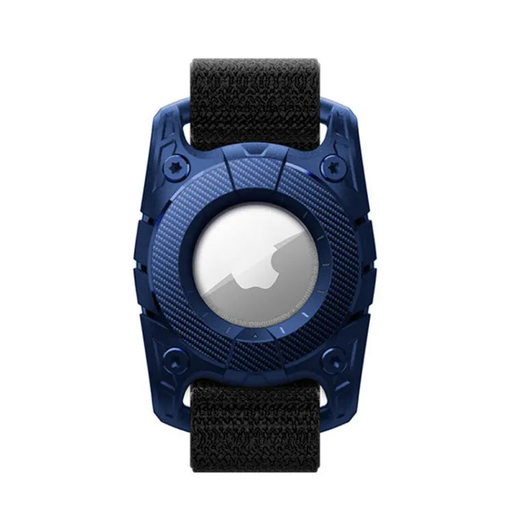 IP67 waterdichte behuizing met armband voor Apple AirTag (koningsblauw)