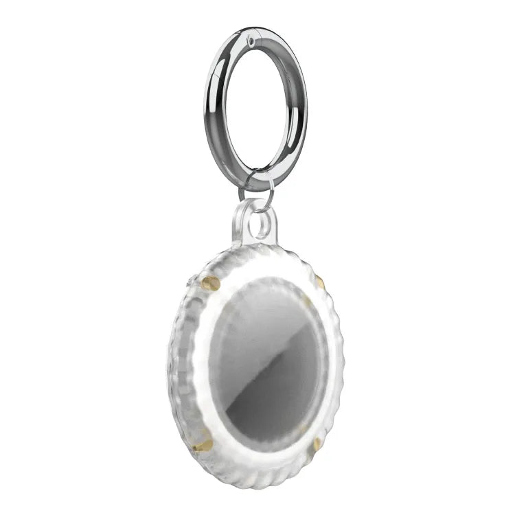 IP68 waterdichte PC-behuizing met sleutelhanger voor Apple AirTag (transparant)