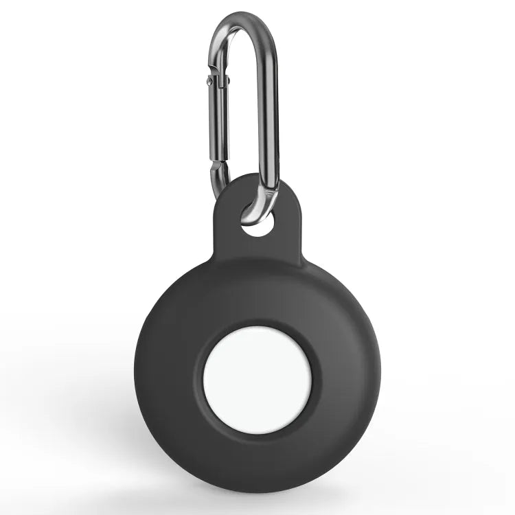 Siliconen Beschermhoesje met Karabijnhaak voor Apple AirTag (zwart)