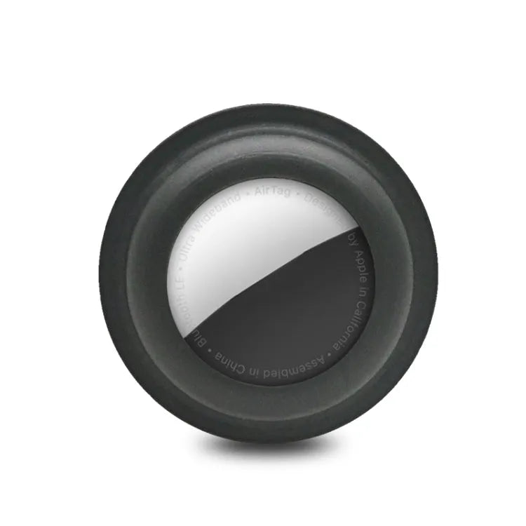 Siliconen beschermhoes met karabijnhaak voor Apple AirTag (zwart)