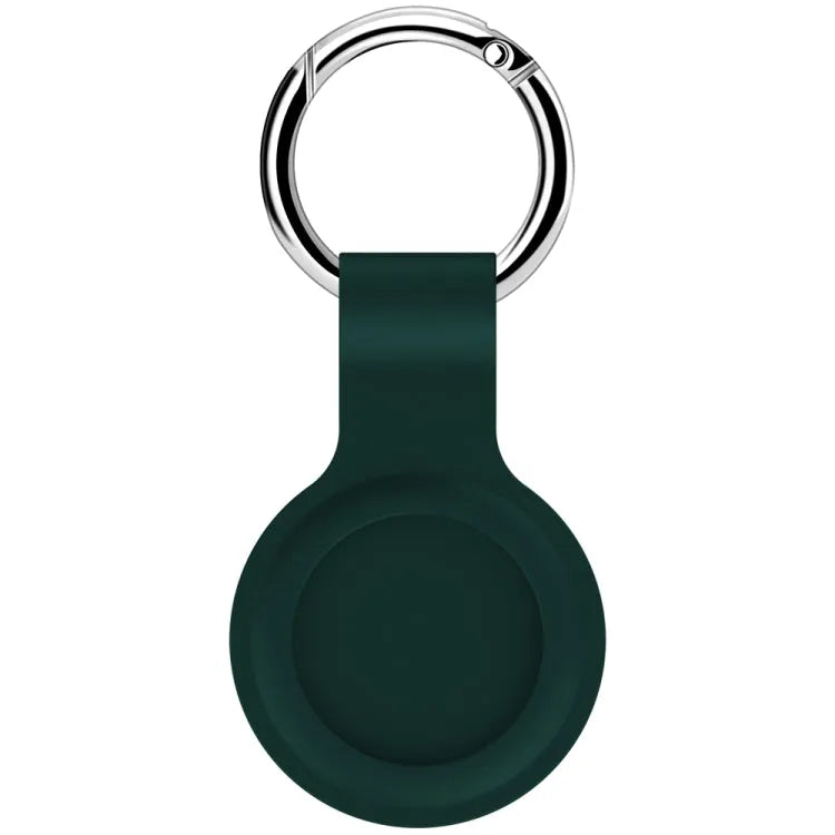 Siliconen beschermhoes met haak voor Apple AirTag (2-pack) (inktgroen)