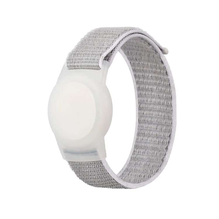 Nylon polsband met beschermhoes voor Apple AirTag (zee shell kleur)
