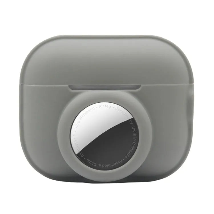 2-in-1 schokbestendige siliconen beschermhoes voor Apple AirPods Pro 2 en Apple AirTag (grijs)