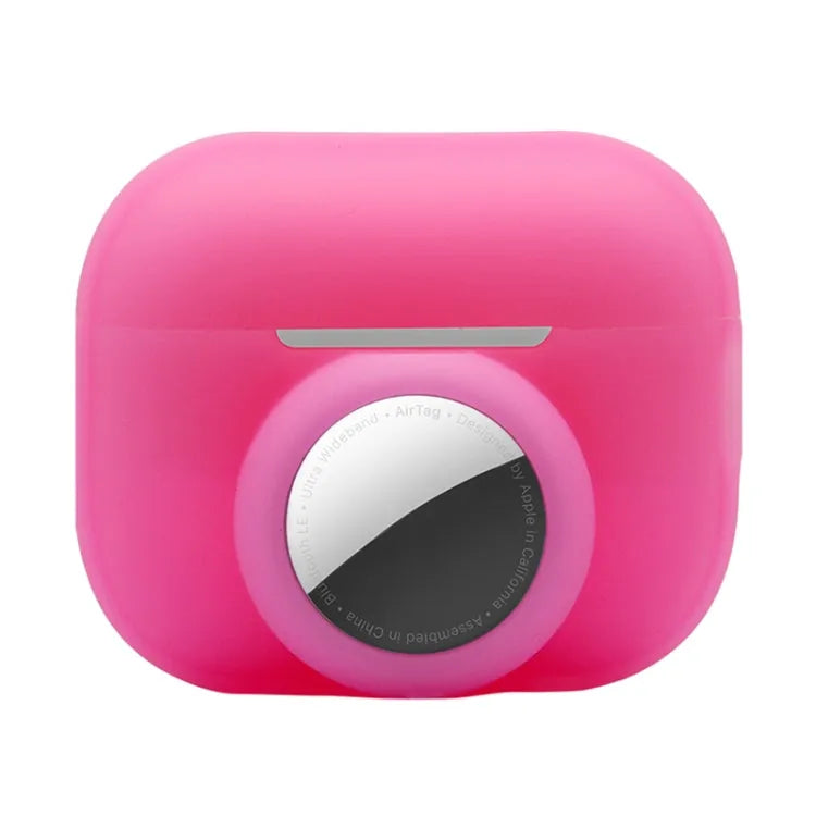 Für AirPods Pro 2 / AirTag 2 in 1 stoßfeste Silikon-Schutzhülle mit vollständiger Abdeckung (Rot)