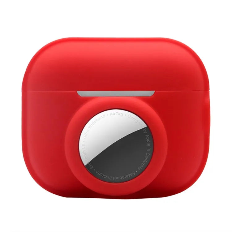 2-in-1 schokbestendige siliconen beschermhoes voor Apple AirPods Pro 2 en Apple AirTag (rood)