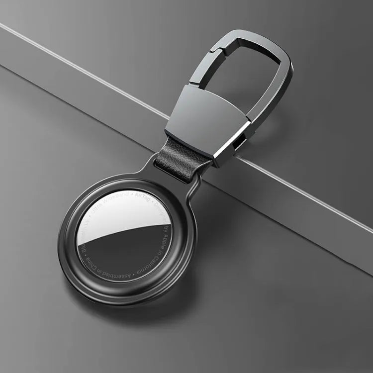 Aluminium schokbestendige beschermhoes voor Apple AirTag (zwart)