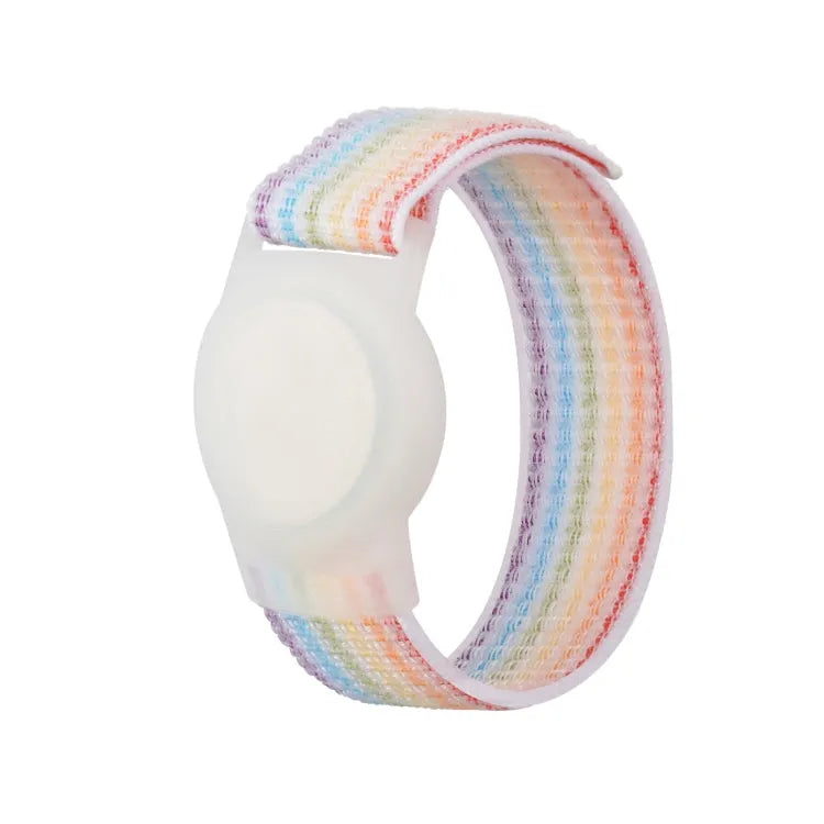 Nylon polsband-beschermhoes voor Apple AirTag — 170 mm kinderen (kleurrijk)