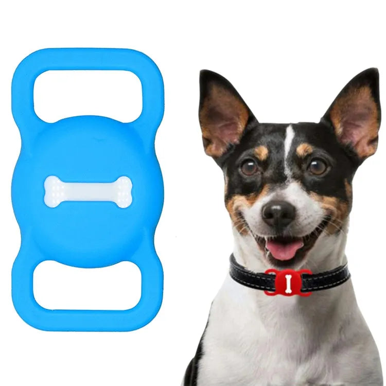Siliconen beschermhoes botvorm voor Apple AirTag (blauw)