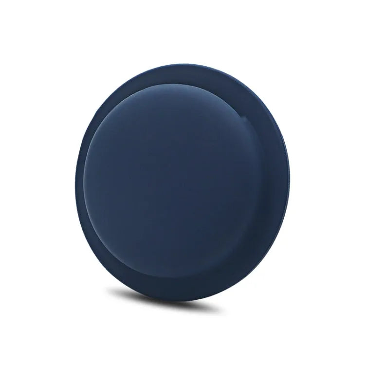 Anti-kras siliconen beschermhoes met plakstrip voor Apple AirTag (marineblauw)