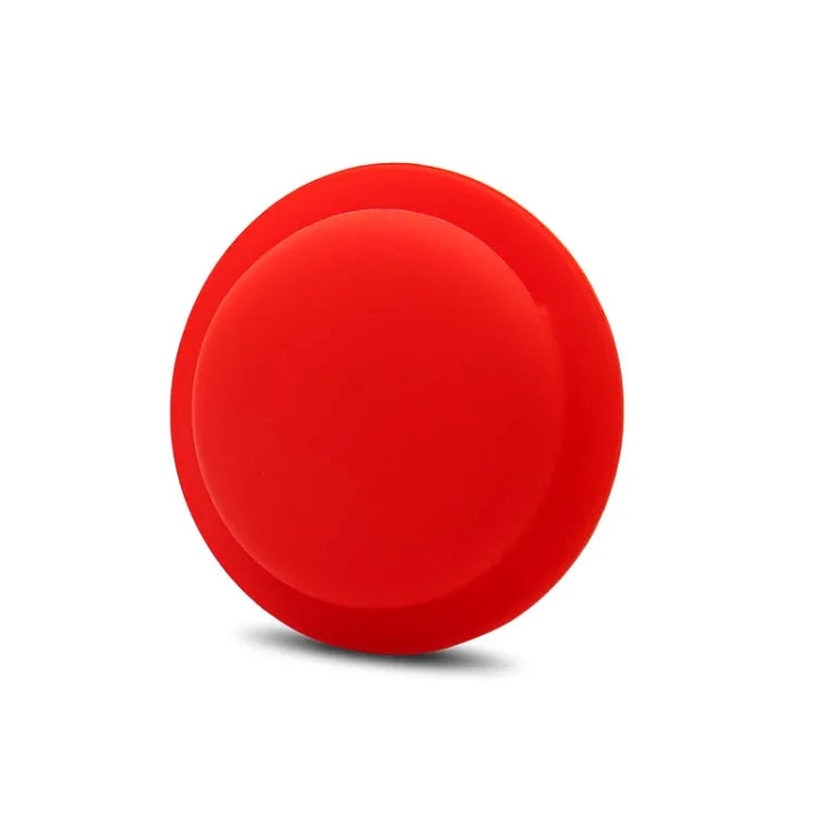 Anti-kras siliconen beschermhoes met plakstrip voor Apple AirTag (rood)