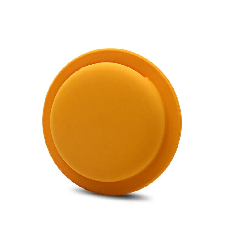 Anti-kras siliconen beschermhoes met plakstrip voor Apple AirTag (oranje)