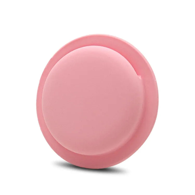 Anti-kras siliconen beschermhoes met plakstrip voor Apple AirTag (roze)