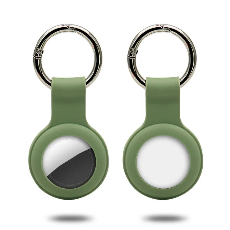 Siliconen hoesje met sleutelring voor Apple AirTag (groen)