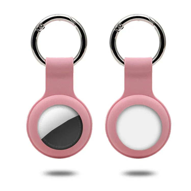 Siliconenhoesje met sleutelhangerring voor Apple AirTag (roze)