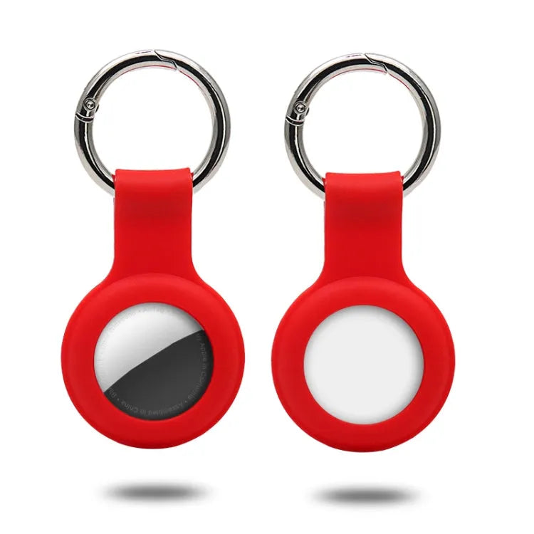 Siliconenhoesje met sleutelhangerring voor Apple AirTag (rood)