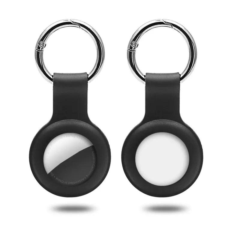 Siliconenhoesje met sleutelhangerring voor Apple AirTag (zwart)