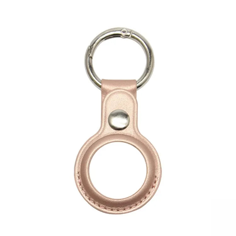 Kunstleren beschermhoesje voor Apple AirTag (rose goud)