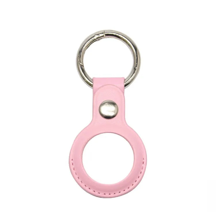 Kunstleren beschermhoesje voor Apple AirTag (roze)