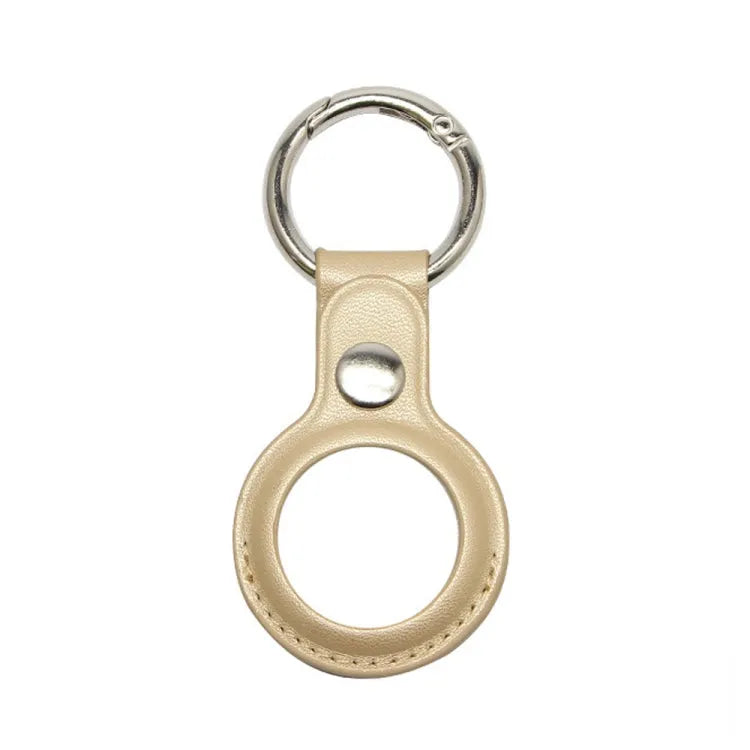 Kunstleren beschermhoesje voor Apple AirTag (goud)