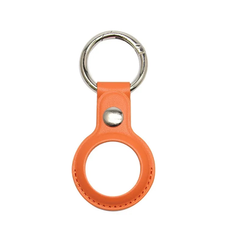 Kunstleren beschermhoesje voor Apple AirTag (oranje)