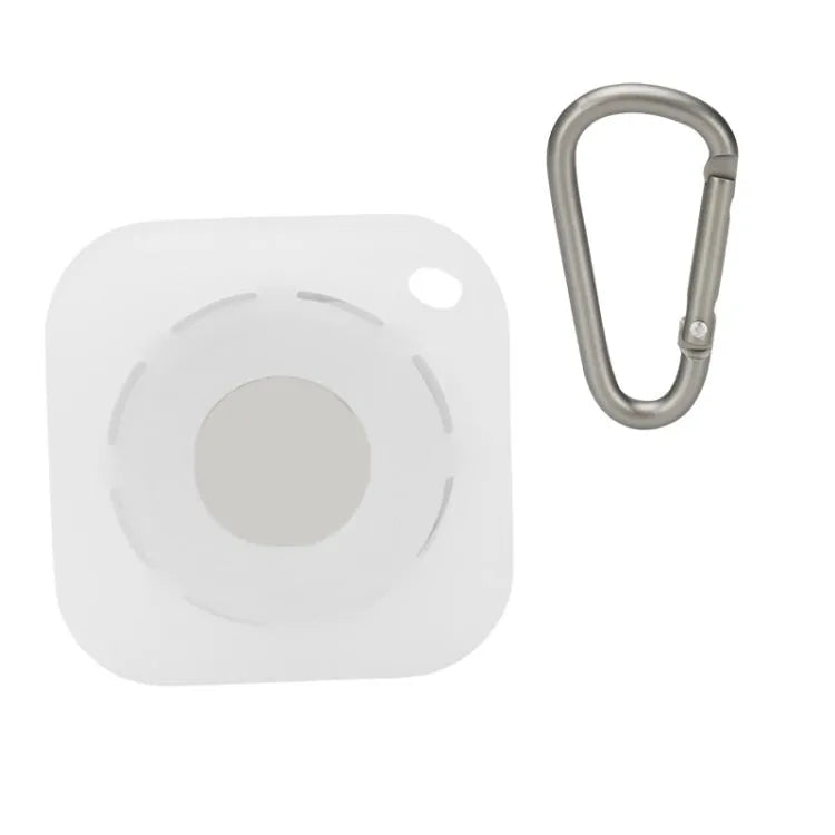 Siliconen beschermhoesje met D-gesp voor Apple AirTag (transparant)