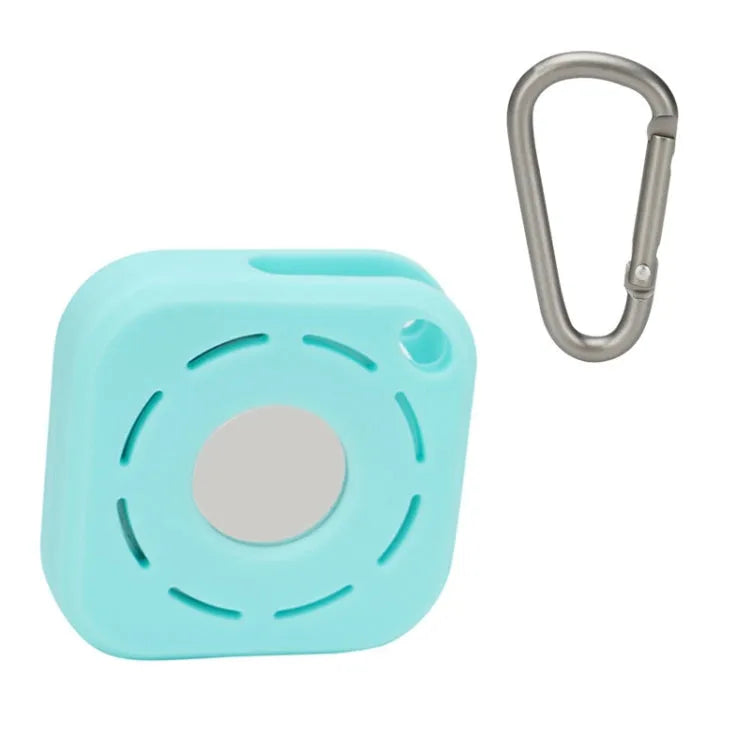Siliconen beschermhoesje met D-gesp voor Apple AirTag (mintgroen)