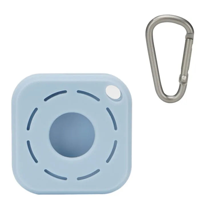 Siliconen beschermhoesje met D-gesp voor Apple AirTag (denimblauw)