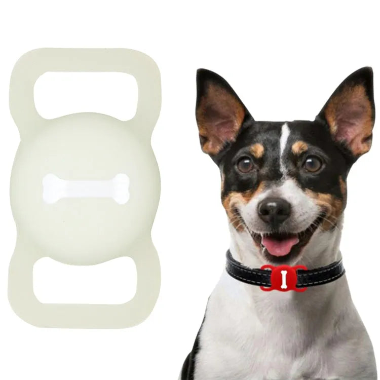 Stoßfeste Anti-Kratz-Silikon-Schutzhülle, Stil: Knochen, Modell: für Airtag (beige)