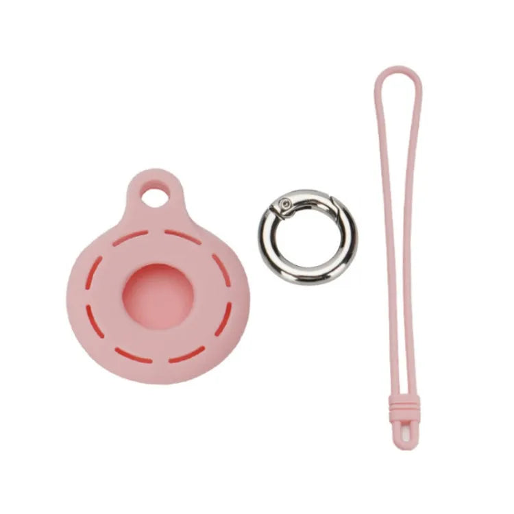 AirTag siliconen hoesje met polsband voor Apple AirTag (roze)