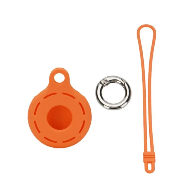 AirTag siliconen hoesje met polsband voor Apple AirTag (oranje)